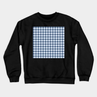 Gingham by Suzy Hager    Bismark Blue Large Gingham Crewneck Sweatshirt